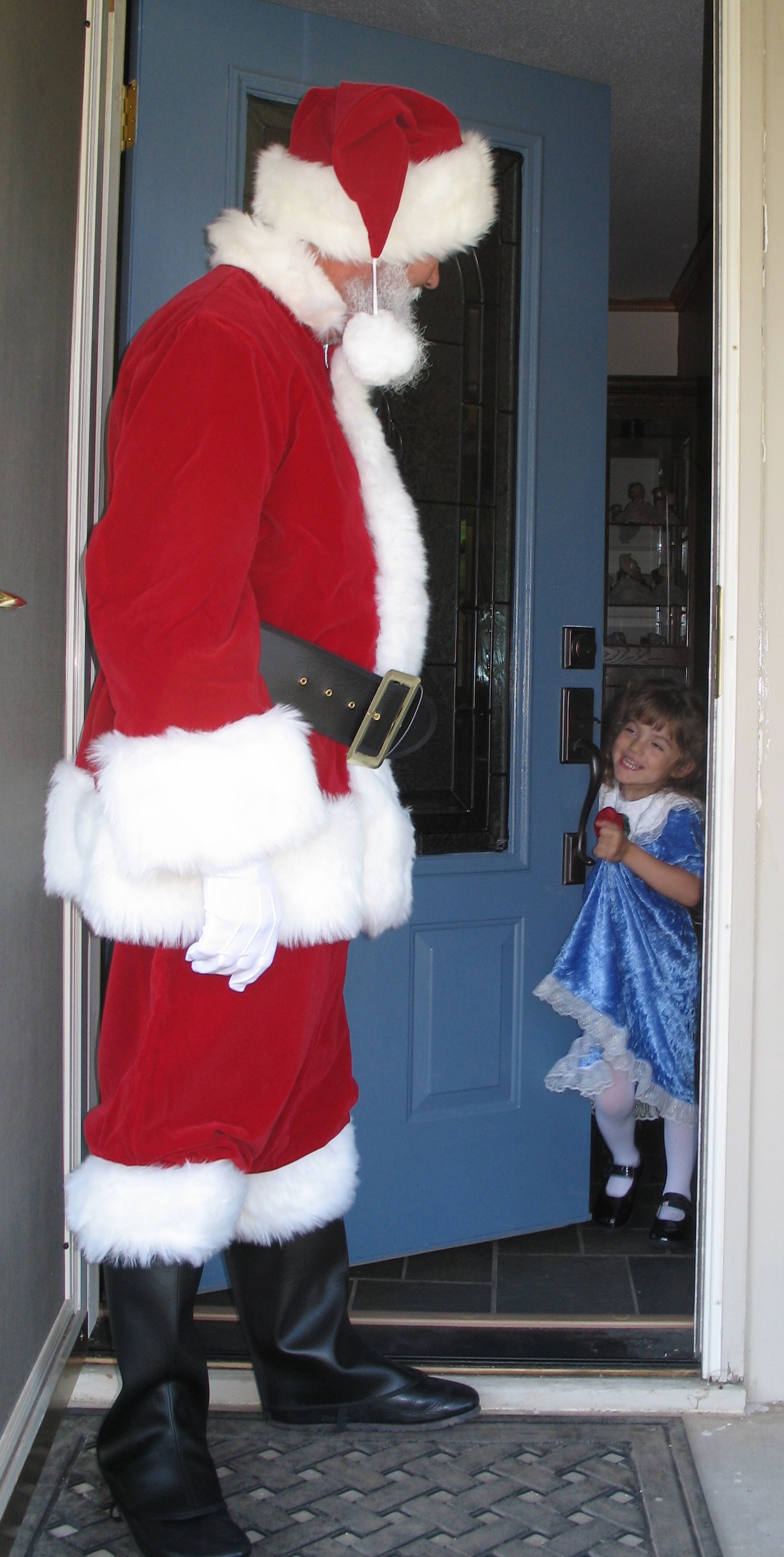 Santa at door